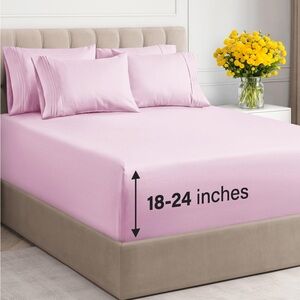 King- Luxurious Pink Bedding Set